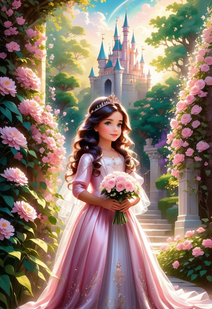 Disney Princesses in floral dresses and flower crowns  Disney princess  art, Disney princess artwork, Disney princess fan art