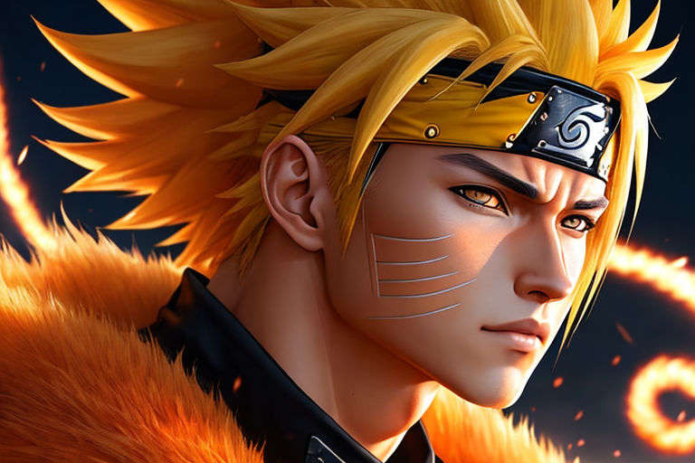 realistic detailed Naruto HD 4K high resolution quality portrait -  Playground