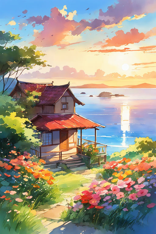 Summertime  Scenery wallpaper, Anime scenery wallpaper, Wallpaper