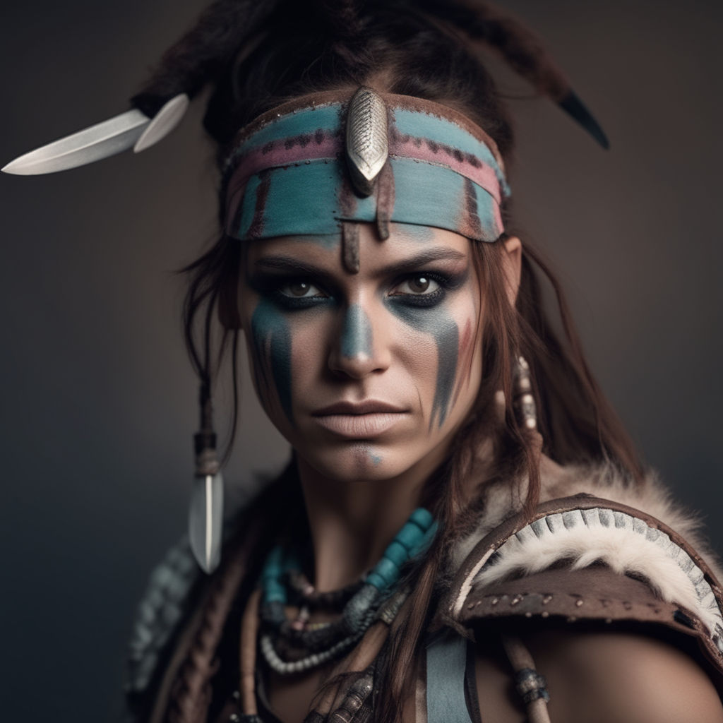 native american warrior makeup