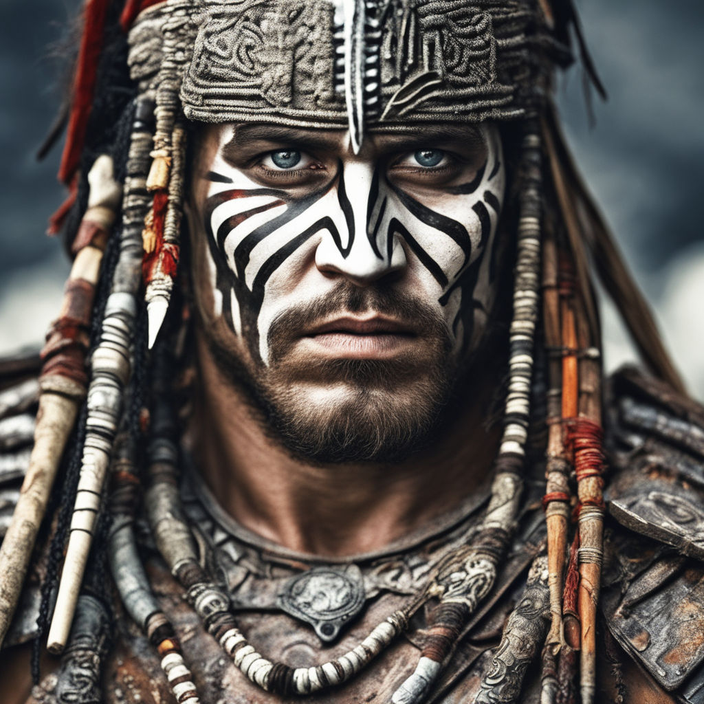 zulu warrior face paint