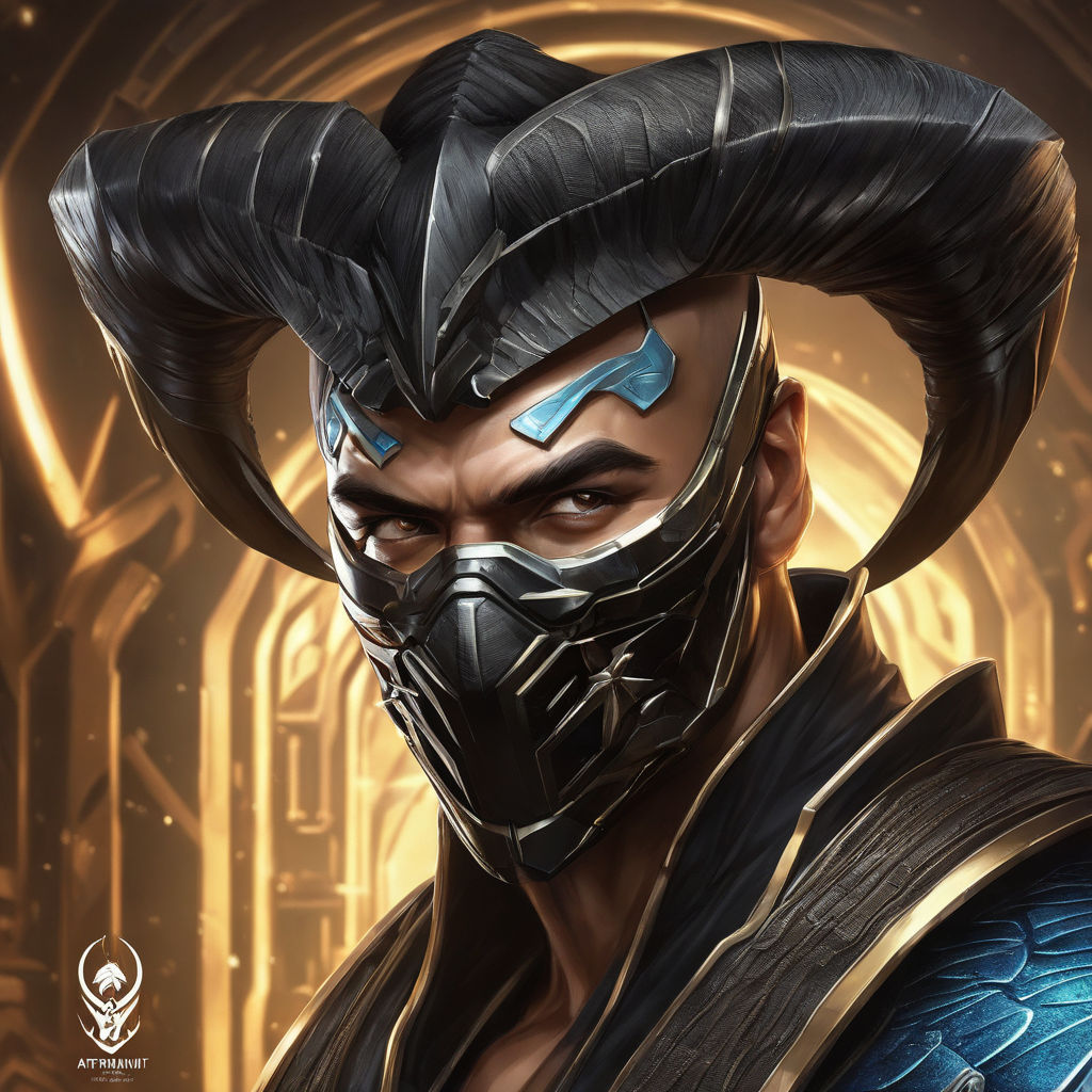 Premium Photo  Potrait of sub zero from mortal kombat