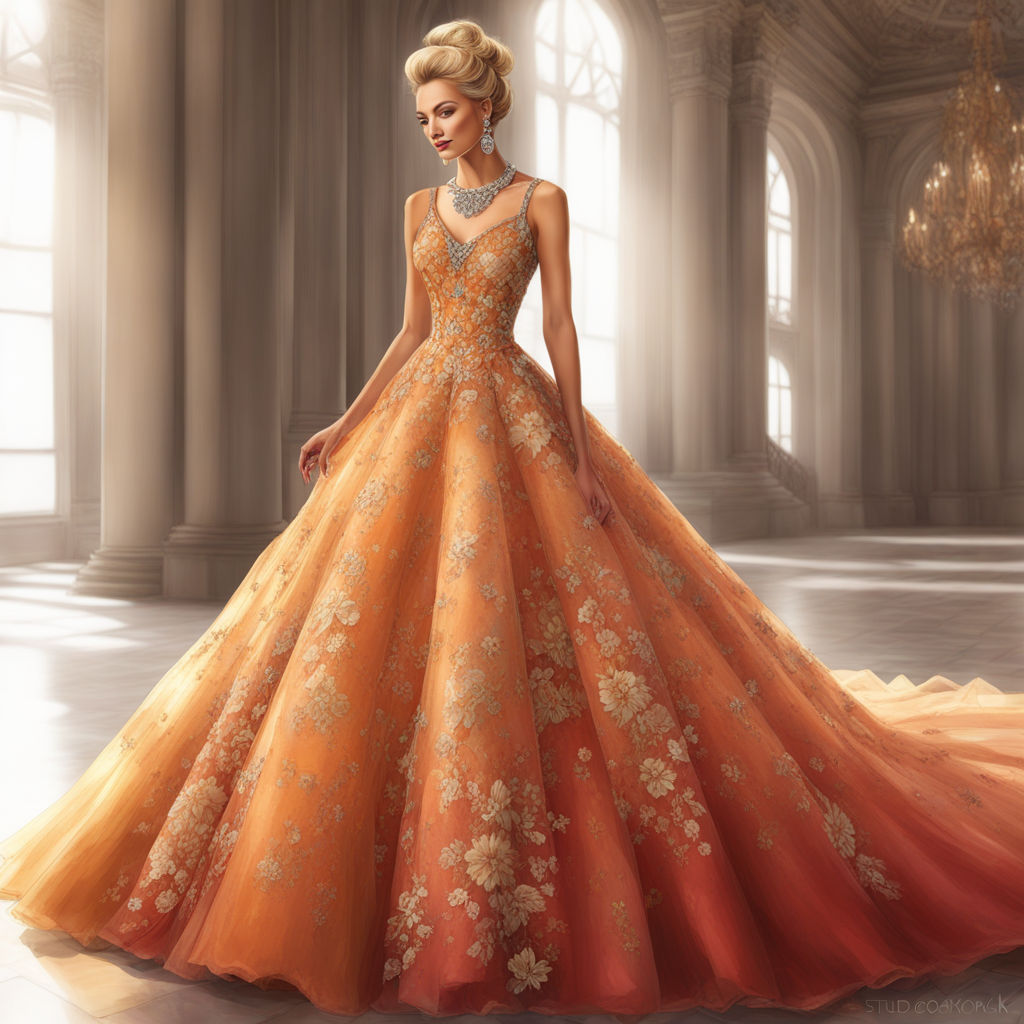 Royal Pakistani Peach Gown Bridal Lehenga Dress #BS602 | Peach gown, Bridal  wear, Bridal dresses online
