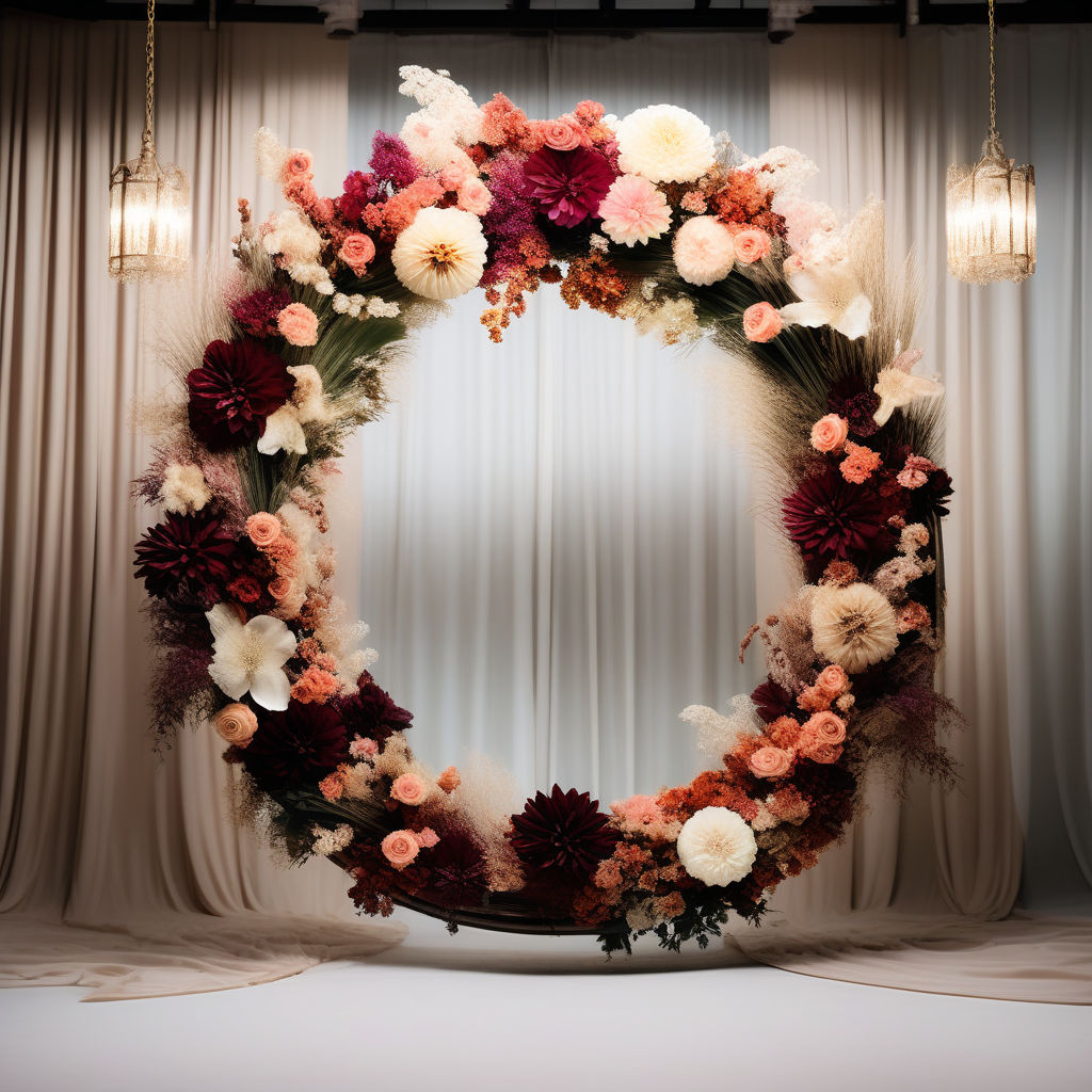 diy floral backdrop — helianthus floral design