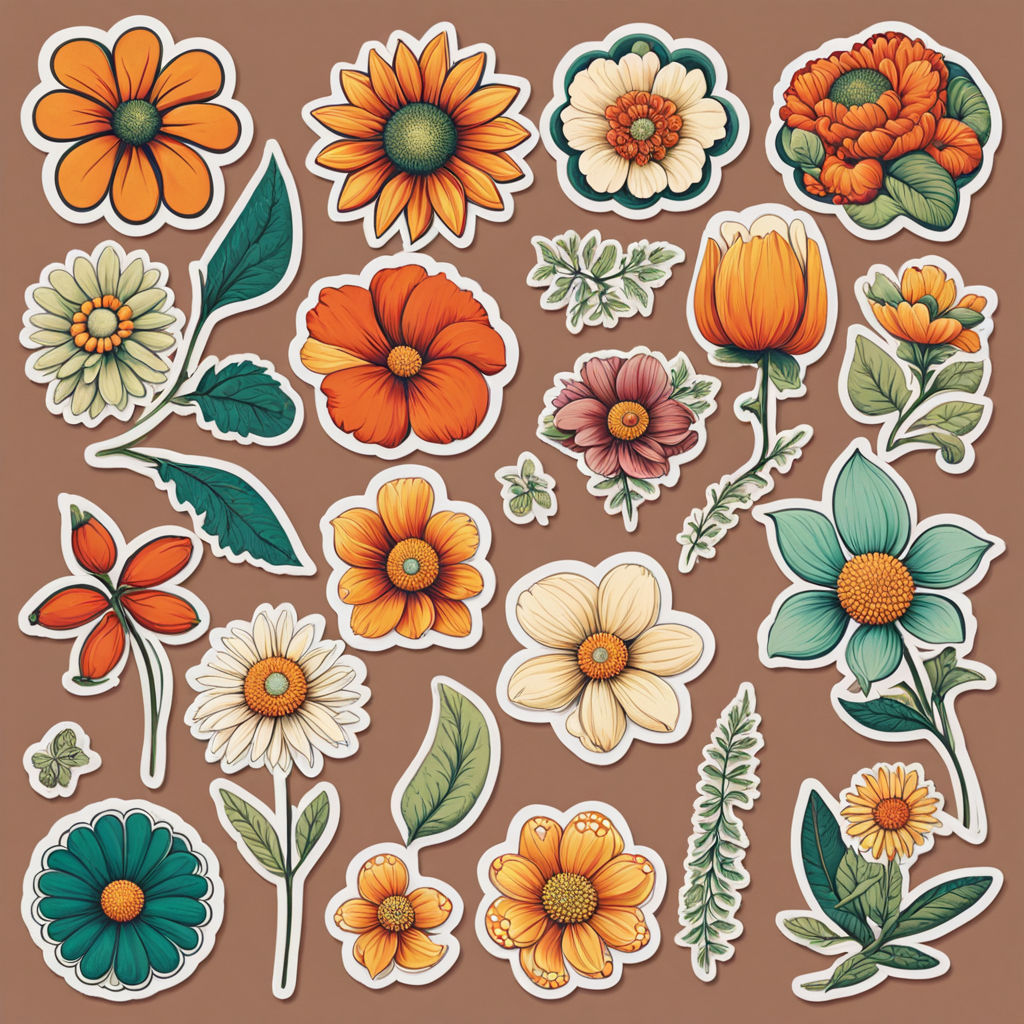 Wildflowers, Accessories, Wildflower Stickers Cheap