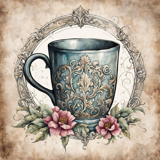 Kawaii Coffee Cup Art Print