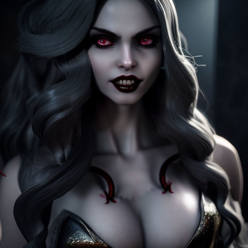 AI Generated Image - Vamp Face