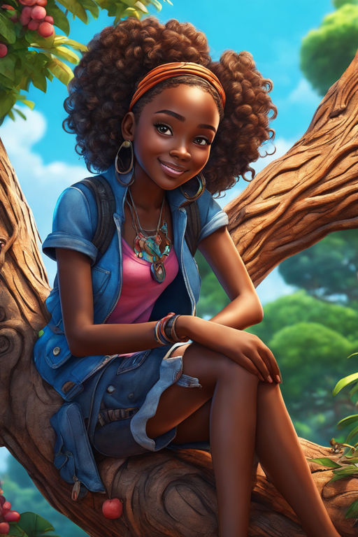 young black girl cartoon