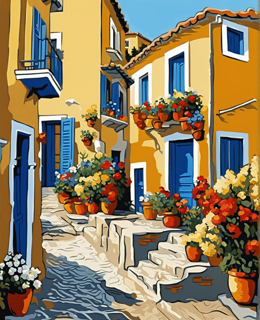 Acrylic Paint Kit - Greek Greece