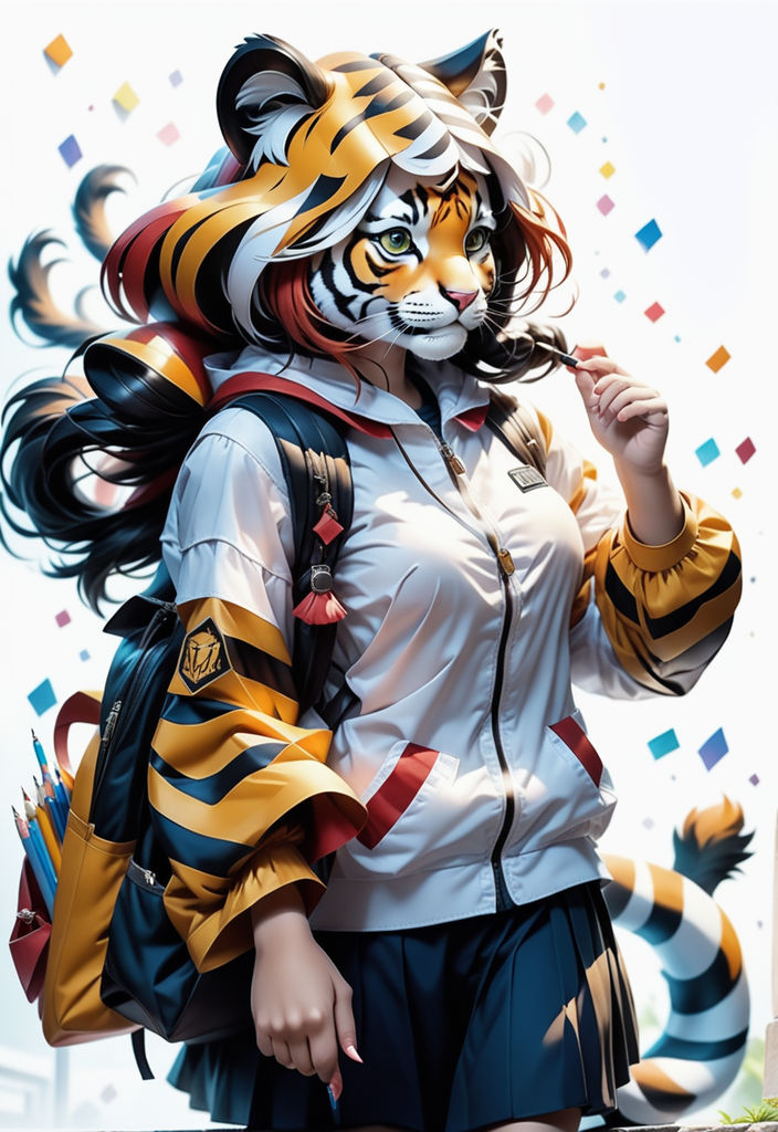 Anime tiger, anime, tiger, HD phone wallpaper | Peakpx