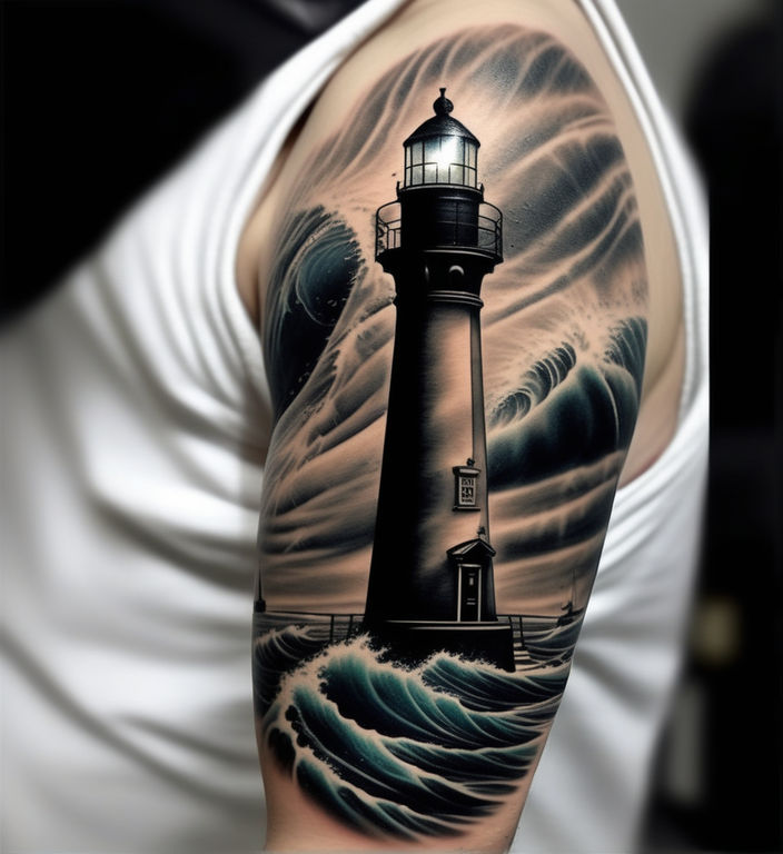 30+ American Traditional Lighthouse Tattoo Ideas | Lighthouse tattoo,  Traditional lighthouse tattoo, Tattoos