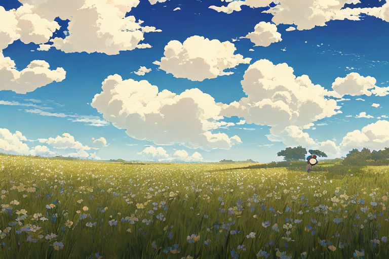 beautiful anime background countryside, day, outside, generat ai 22712442  Stock Photo at Vecteezy