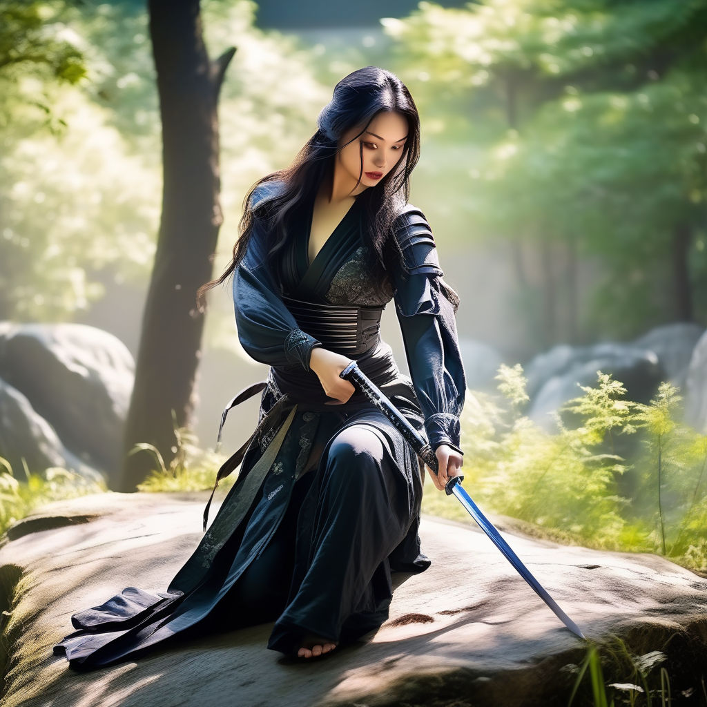Female swordsman - Stock Illustration [73886310] - PIXTA
