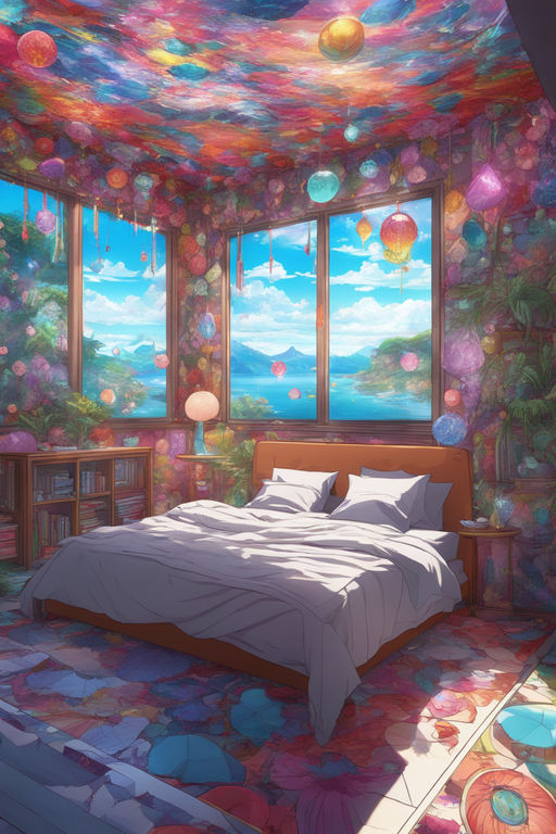 Openjourney prompt aesthetic bedroom anime style  PromptHero
