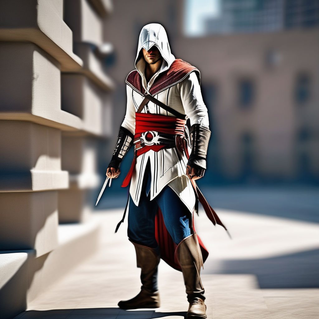 Assassin's Creed 2 Play Arts Kai Pre-Painted Action Figure: Ezio Auditore  Da Firenze (Re-run)