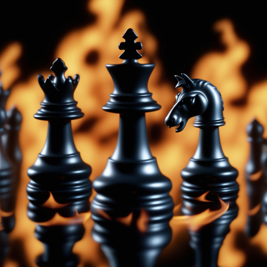 3D Chess Pieces that are Clearly Visible Stock Photo - Image of players,  visible: 236515718