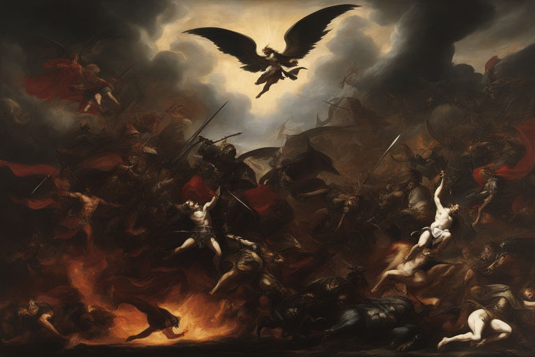 battle between angels and demons