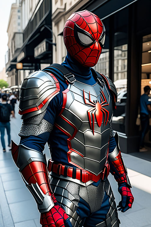 Spider man Spandex Suit Far From Home Black and Red Cosplay