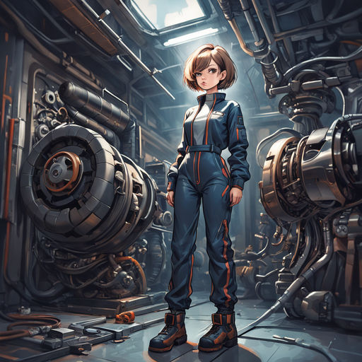 Download free Mechanical Girl Angel Anime Art Wallpaper - MrWallpaper.com