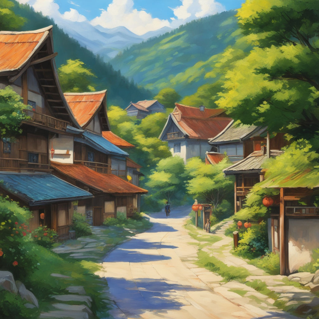 konoha village background