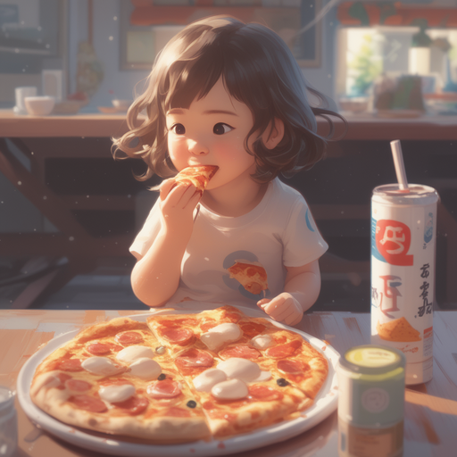 Pizza. Tasty food. Digital illustration 22876609 PNG