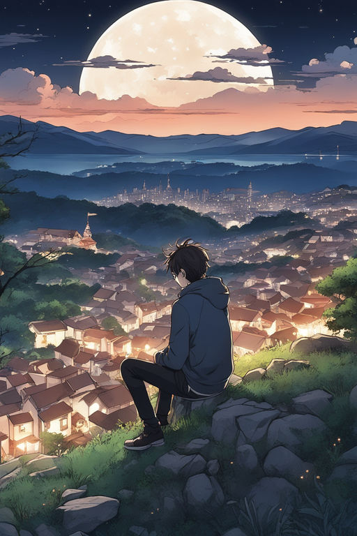 Download Pretty Aesthetic Anime Scene Wallpaper | Wallpapers.com