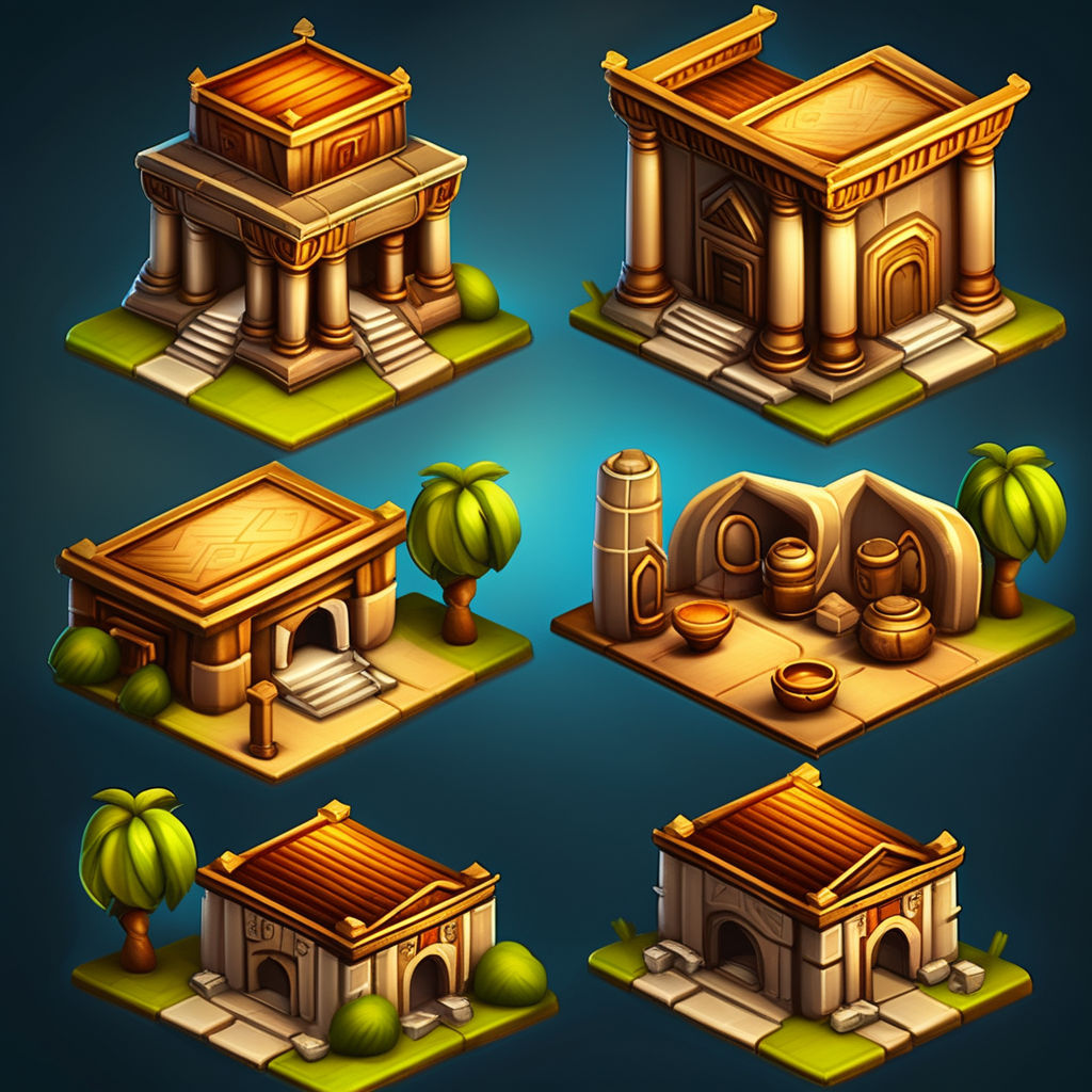 isometric building game