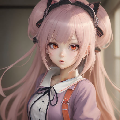 anime girl with pigtails pink by xRebelYellx on DeviantArt