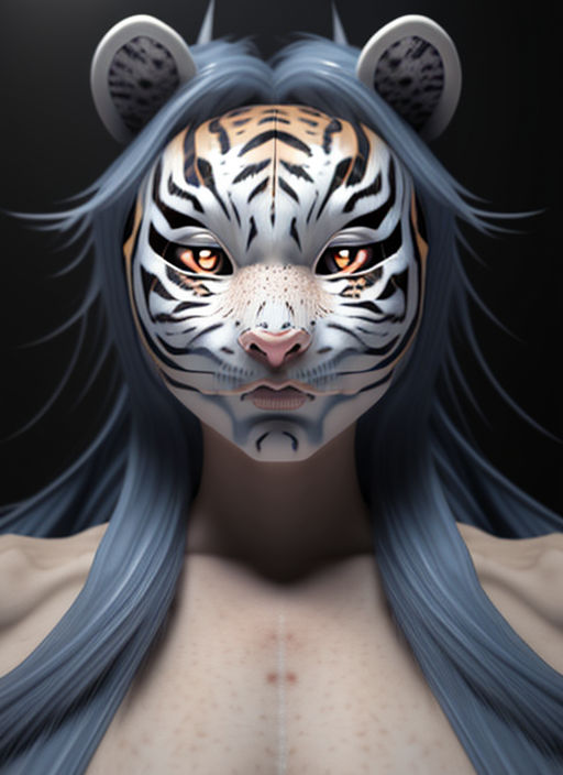 half tiger half human anime