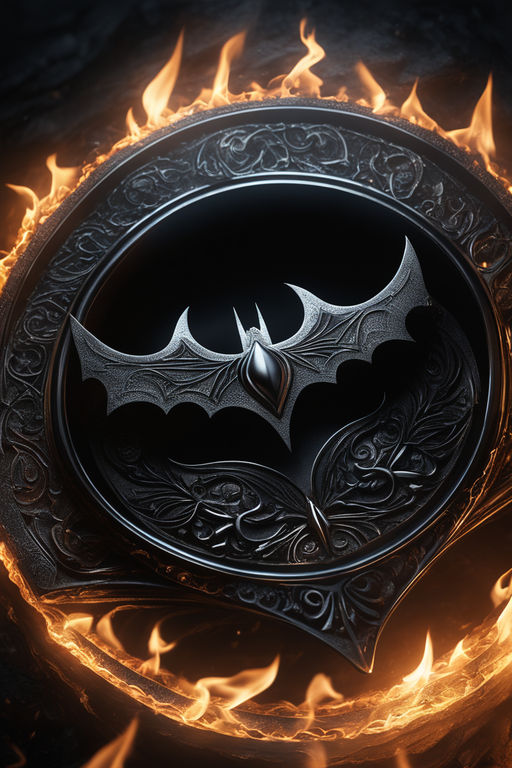 flaming batman logo