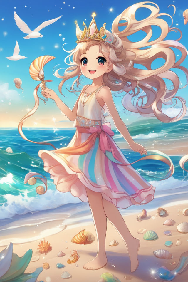 kawaii, cute, mermaid, anime Character Design, Unrea