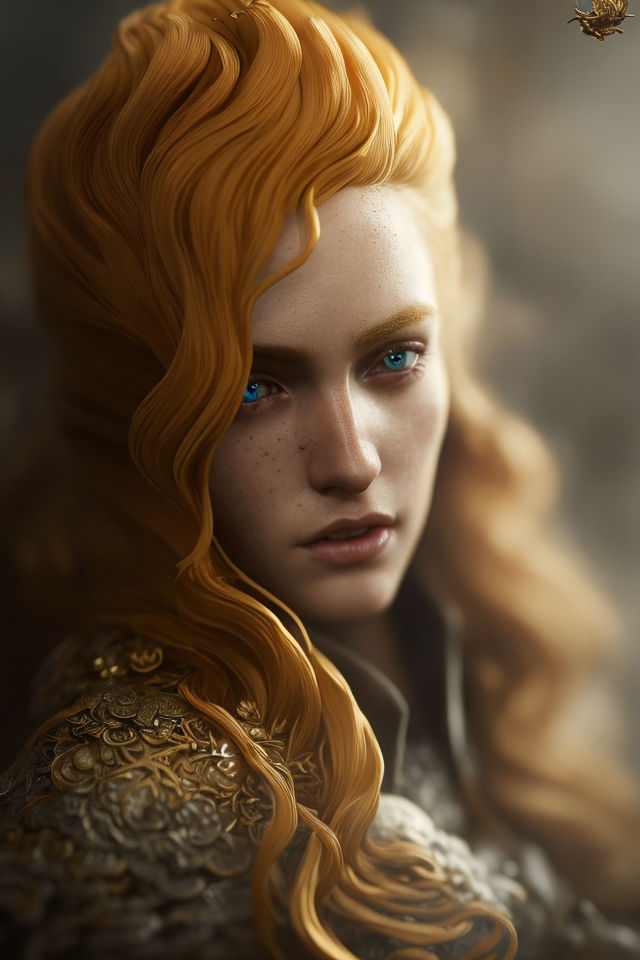 ArtStation - Malenia portrait (elden ring)