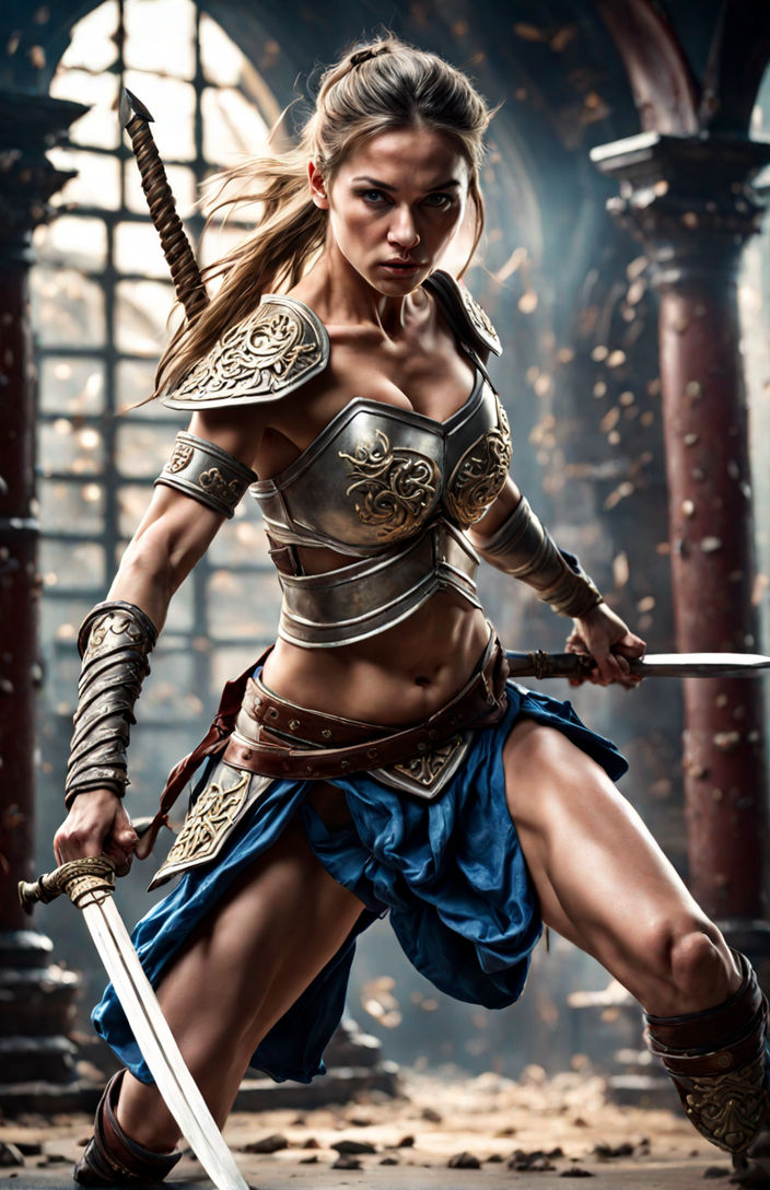 AI Art: female warrior by @dark3 | PixAI