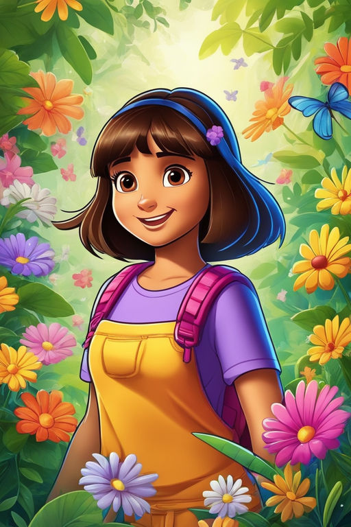 dora the explorer anime style