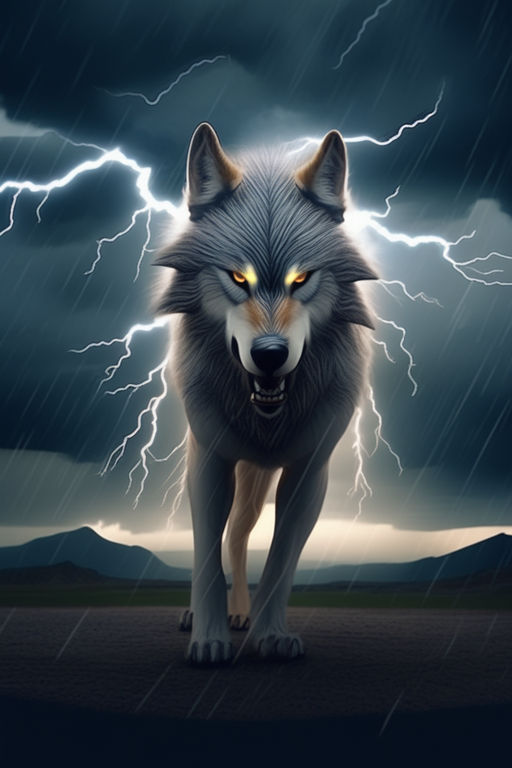 wolf of lightning