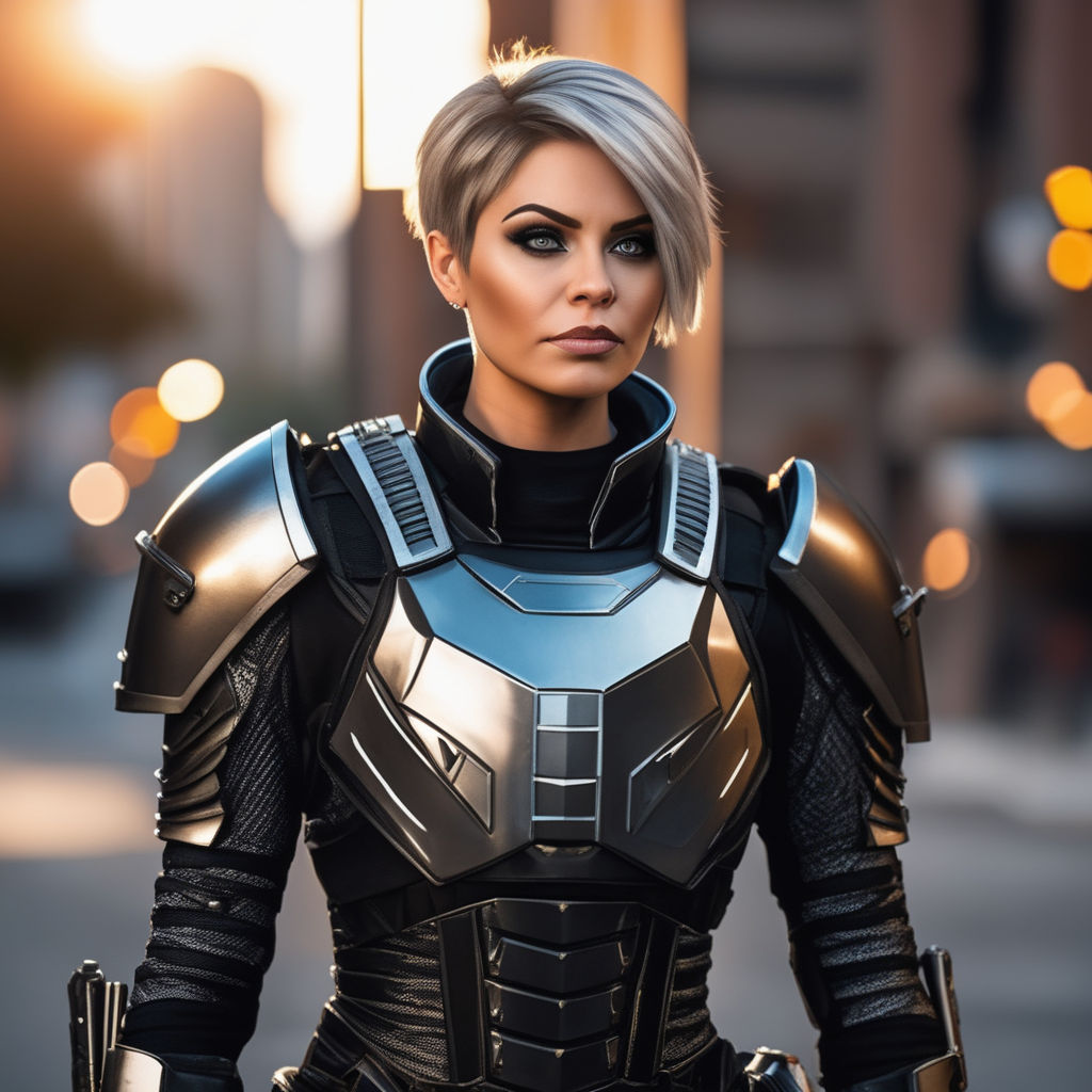 futuristic light armor female