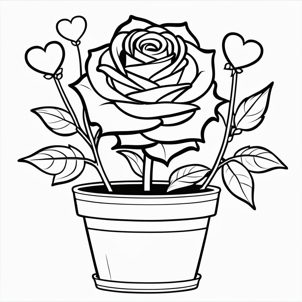 Free Printable Rose Coloring Pages, Rose Coloring Pictures for  Preschoolers, Kids | Parentune.com