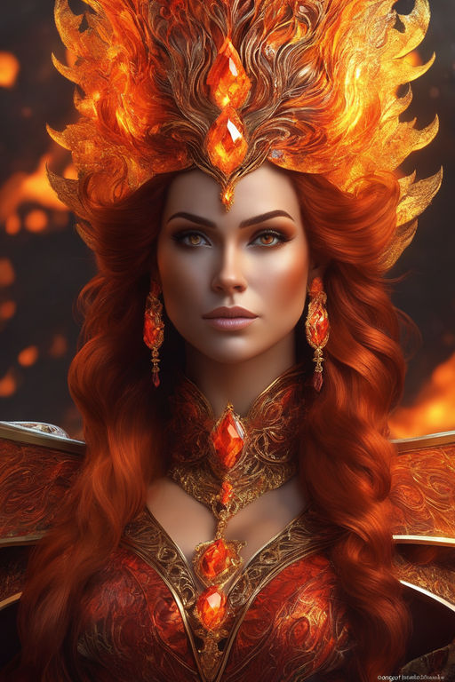 female fire elemental