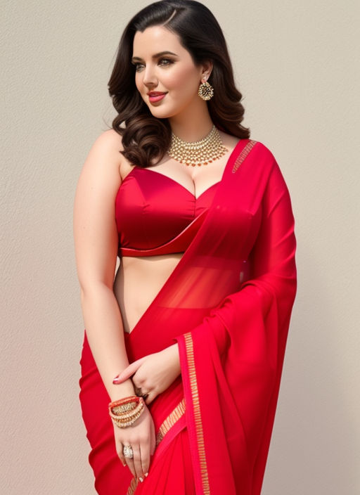 Sultry plus size well endowed full figured size 44 Bengali woman