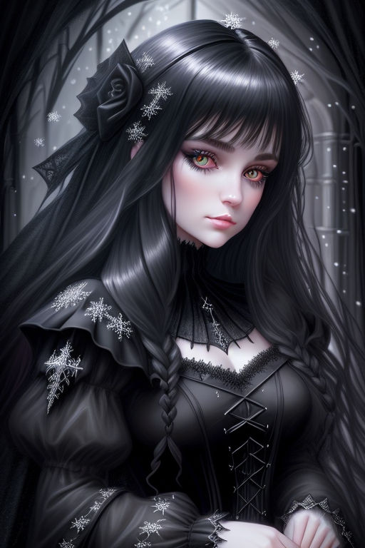 anime style goth girl - Playground