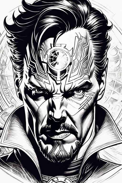 Doctor Strange, in William Hild's Walt Simonson Comic Art Gallery Room