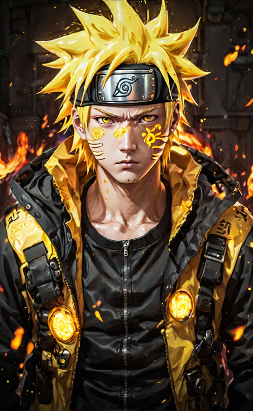 realistic detailed Naruto HD 4K high resolution quality portrait -  Playground