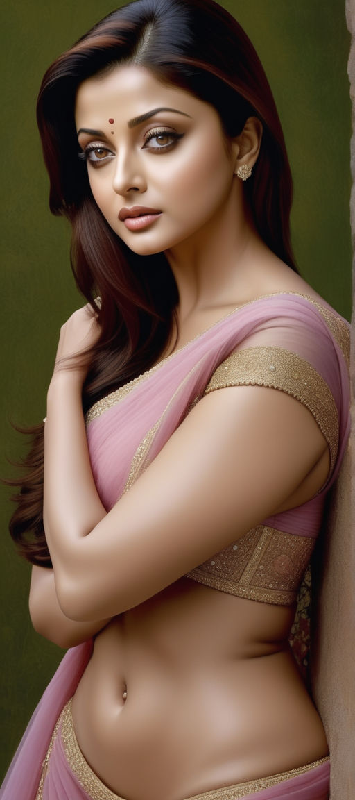 Lexica - Young north indian girl in a saree, christina hendricks, massive  downblouse, fit body, wearing saree, wearing kebama, vogue photoshoot,  maxi