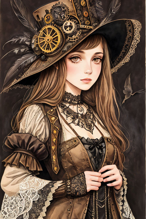 Steampunk Anime Girls - Grayscale Coloring Book: 50 Beautiful, Gorgeous,  Stunning, Sexy Steampunk Girls Portraits to Color!: Amazon.co.uk:  Publishing, Blackpaper, Cesarini, Eva: 9798363088544: Books