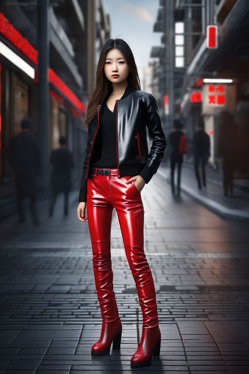 leather pants  Red leather pants, Leather pants, Red outfit