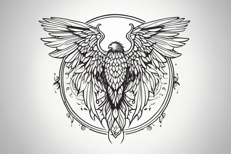 Realism Warrior Angel Of Heaven Tattoo Idea - BlackInk AI