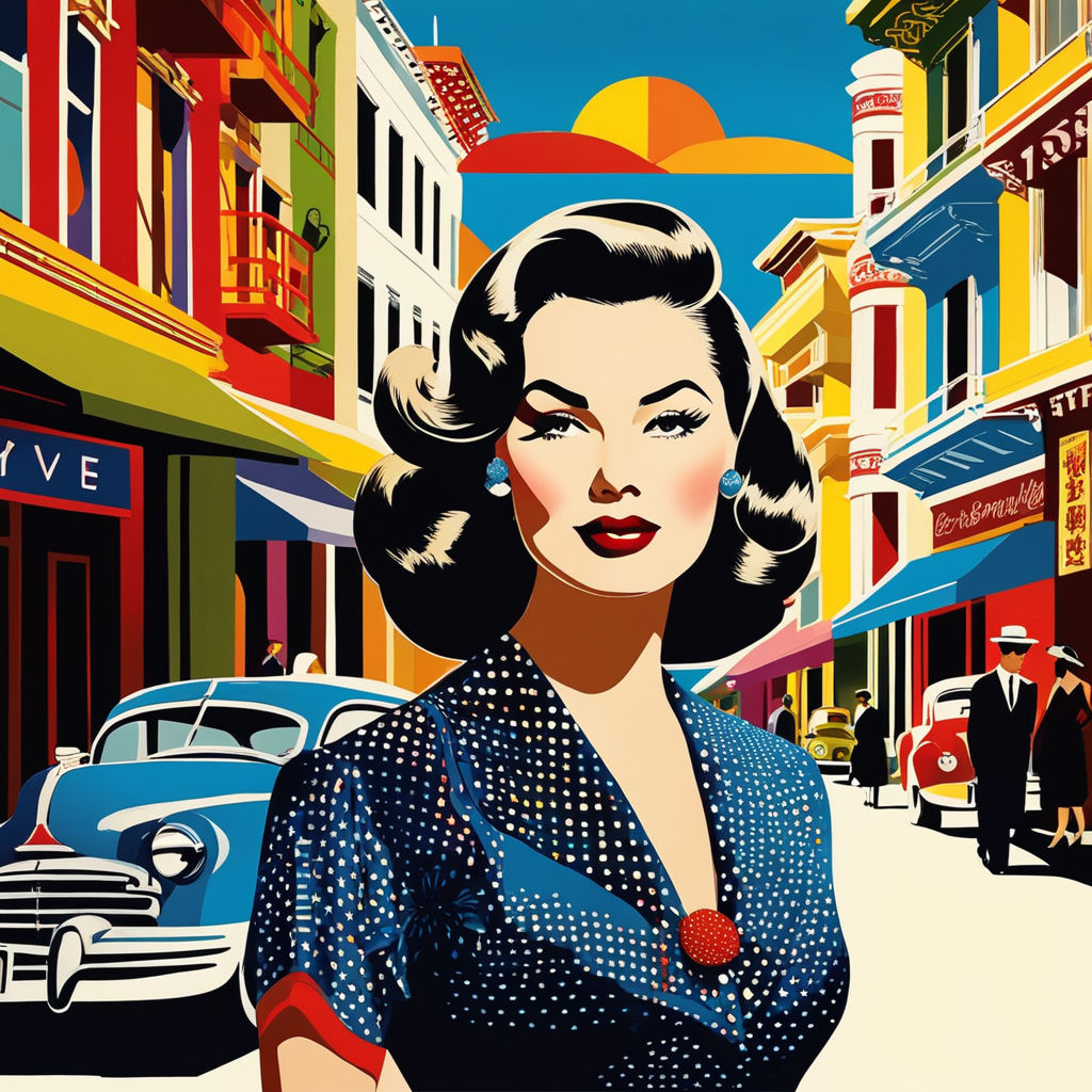 Illustration San Francisco - Vintage Car Travel Poster, Vintage Posters 