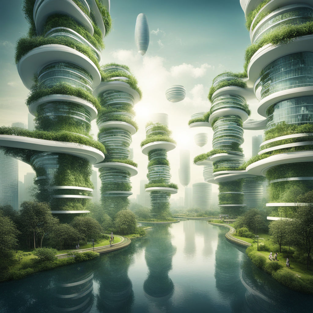 Quatricise on X: Solarpunk city panorama (in4:3 which isn't a panorama  format but hush) #illustration #solarpunk  / X