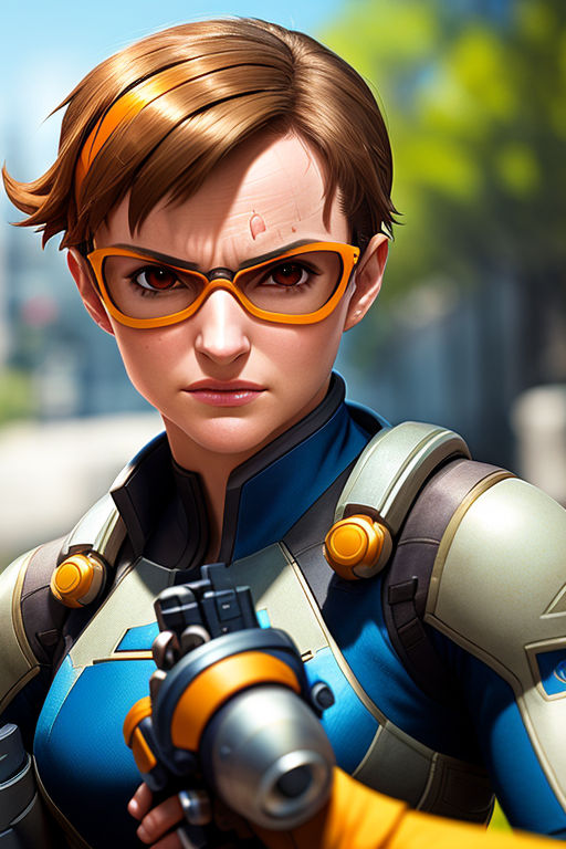 Overwatch 4k Tracer Pouty Lips Wallpaper