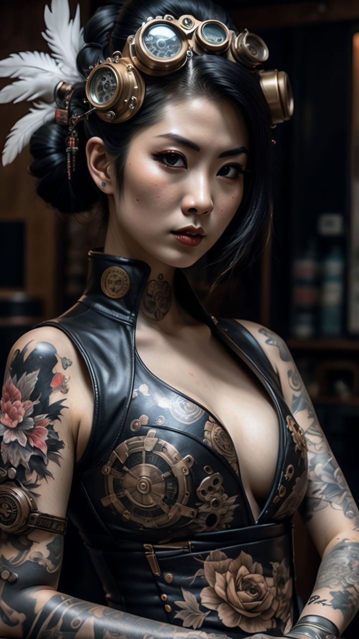 Beautie Anime Girls Tattoo Art . inked, Japanese Geisha HD wallpaper |  Pxfuel